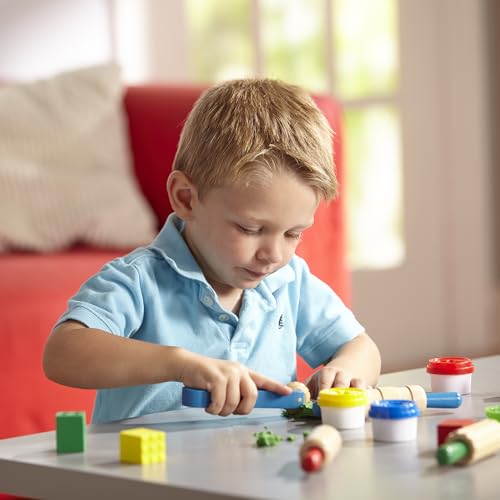 Knetwerkzeug Melissa & Doug – 17-teiliges Knetset mit Holzzubehör