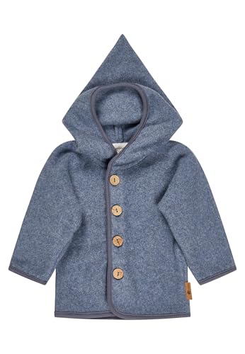 Sterntaler Unisex Babyjacke Fleece, samtblau, 86
