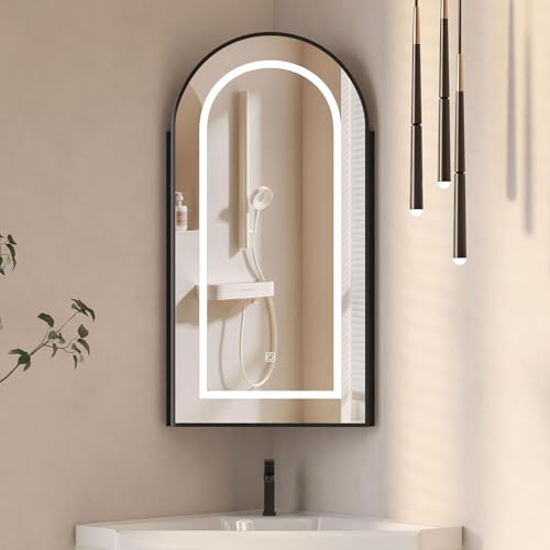 Lighted Corner Medicine Cabinet