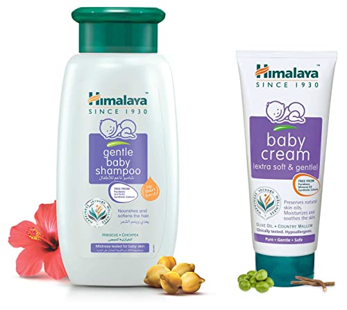 Image of Himalaya Baby Shampoo (400 ml) and Cream, 200ml Combo