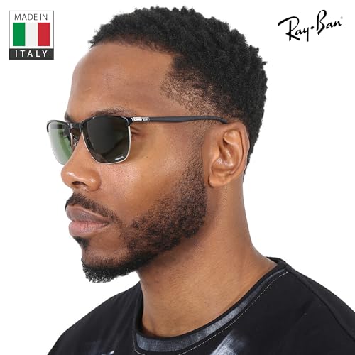 Image of Ray-Ban RB3686 CHROMANCE POLARIZED Square Shape Sunglasses for Men & Women with Official Eyewear Kit