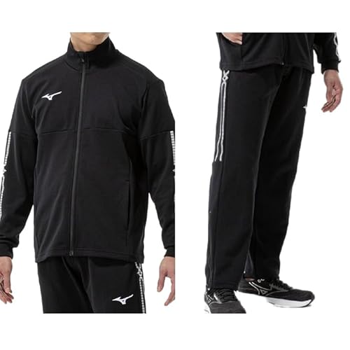ミズノ ミズノ・ウォームアップ上下セット(ジャケット:09カラー、パンツ:09カラー・3XL)霧島市 日本製 国産 スポーツ 運動 トレーニング ウエア ウェア セットアップ 吸汗速乾 ランニング ジャージ