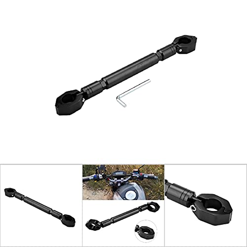 Yctze pour barre d'équilibre de moto pour barre de guidon moto pour grand guidon Modification de voiture en alliage d'aluminium moto équilibre guidon barre transversale accessoires (noir)