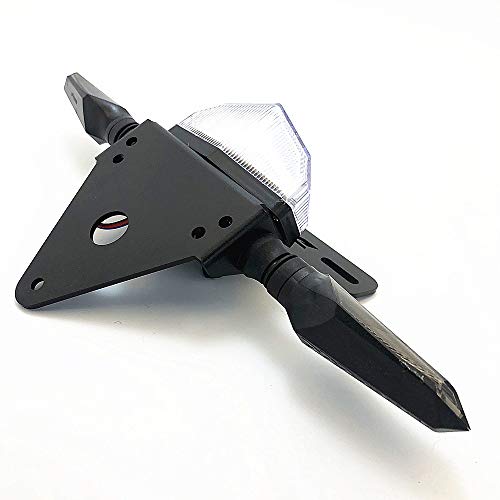 License Holder Bracket LED Brake Tail Lights Turn Singal For SUZUKI DRZ400 S/SM DR-Z 400 DRZ400SM DRZ400S DRZ DRZ400 Motorcycle Tail Tidy Fender Eliminator (Clear) - Thumbnail 4
