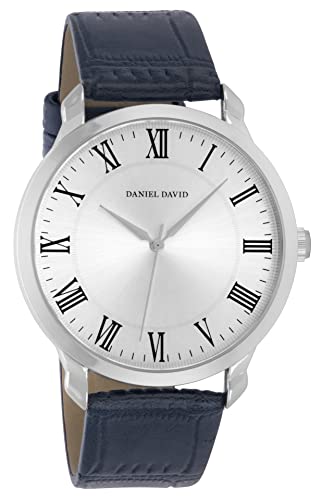 Montre analogique pour Hommes Bracelet de Style Alligator en Faux Cuir élégant et Confortable Tous Les âges ou événements | Daniel David DD19502 Cover