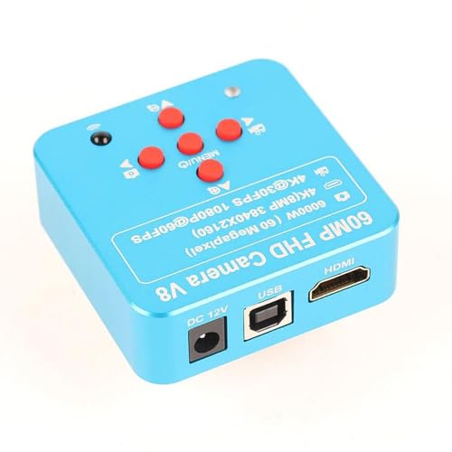 Cámara de microscopio industrial 1080P 60MP HDMI USB para control de calidad electrónico 4