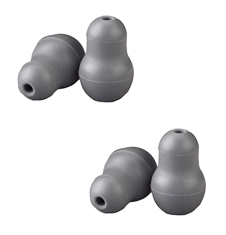 Stethoscope Ear Knob Grey - 2 Pair-image-5