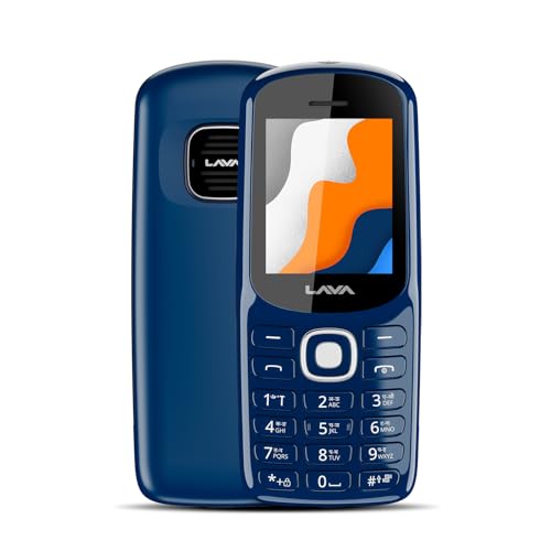 Lava A1 Josh with Dual Sim Keypad Mobile Phone | Long-Lasting Battery |22 Launguages Read Support | Auto Call Recording | Call Blink Notification (Blue)