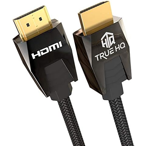 True HQ 4K HDMI Cable 2M Premium Certified High Speed 18Gbps Braided HDMI 2.0 Lead | 4K@60Hz, UHD 2160p, 1440P 144Hz, HD 1080p 240Hz, 3D, HDR, HDCP 2.2, ARC, Ethernet | Fire TV HDTV SKY PS4 XBOX Cover