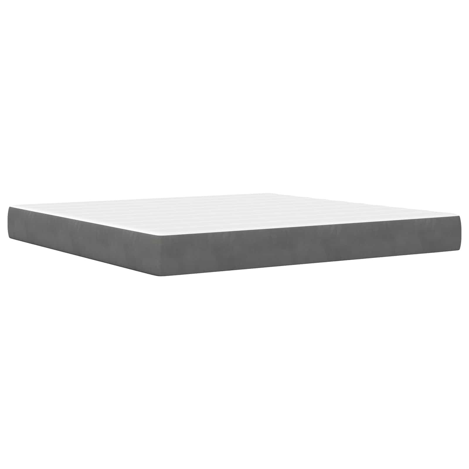 Rama de cama de terciopelo gris oscuro 180x200 cm con almacenamiento, cabecero acolchado, patas cónicas, contrachapado resistente, soporte de listones, para dormitorio moderno