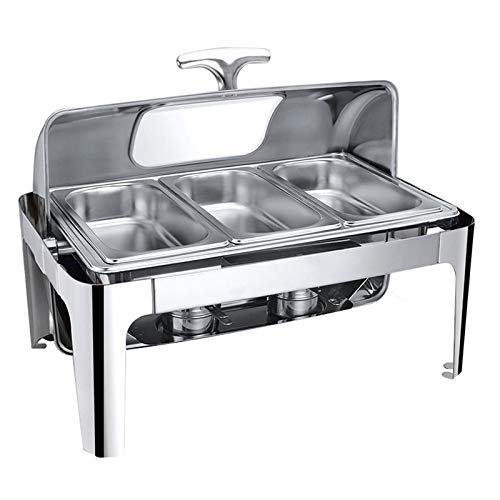 Buffet pour comptoir électrique en inox pour éviter les plats froids aux fêtes