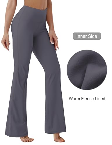 Image of BUBBLELIME 29 inch /31 inch /33 inch /35 inch /37 inch 3 Styles Women's High Waist Bootcut Yoga Pants Basic /Side Pockets Tummy Control Workout Flared