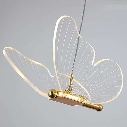 Suspension papillon LED nordique pour une chambre de fille poétique