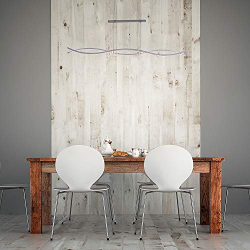 Lámpara de aluminio Briloner LED colgante con regulación de pared interna 3