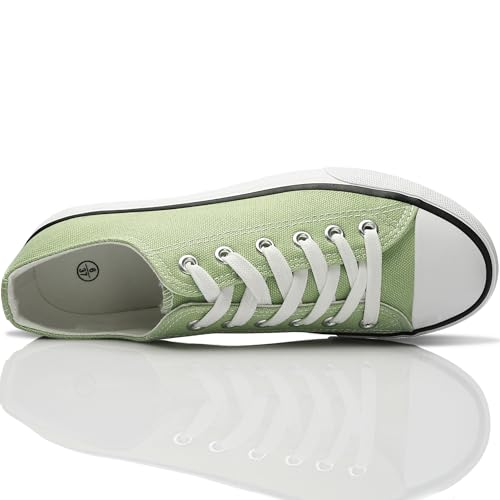 Image of Obtaom Unisex Canvas Shoes Low Top Fashion Sneakers Slip on Walking Shoe