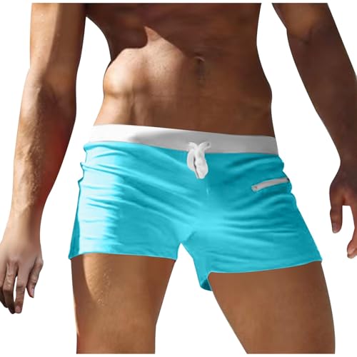 Men's 3 Inch Inseam Swim Trunks, Short and Snug for a Sporty and Cool Look