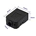 SinLoon DB9 Connector Adapter RS232 Serial Port D-SUB Adapter Plate Breakout Board Solder-Free (1-Pair Male+Female with Screwdriver, Black Rubber Core, Long Bolts)
