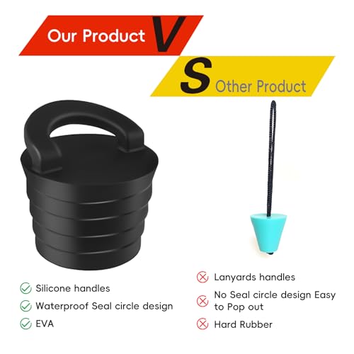 12 Pcs Kayak Scupper Plug Kayak Accessories scupper Plugs for Kayak,Kayak Plugs for use with Kayaks, Canoes, and Other watercraft. - Thumbnail 3