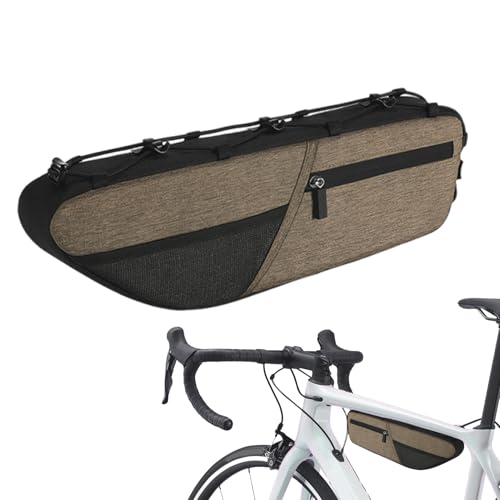 Sac de cadre de vélo de montagne étanche 15,75 x 4,33 pouces sacoche de rangement vélo de route
