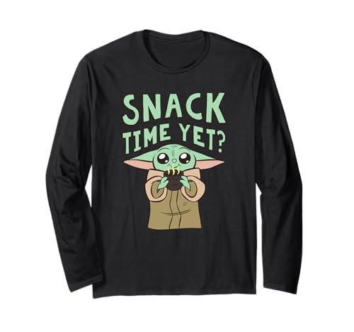 : The Mandalorian Cute Grogu Snack Time Yet Maglia a Manica