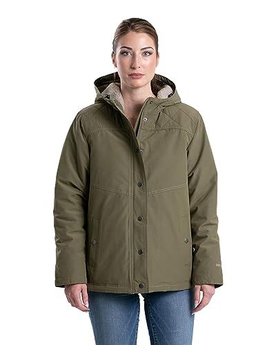 Berne Women's Softstone Micro-Duck Hooded Coat