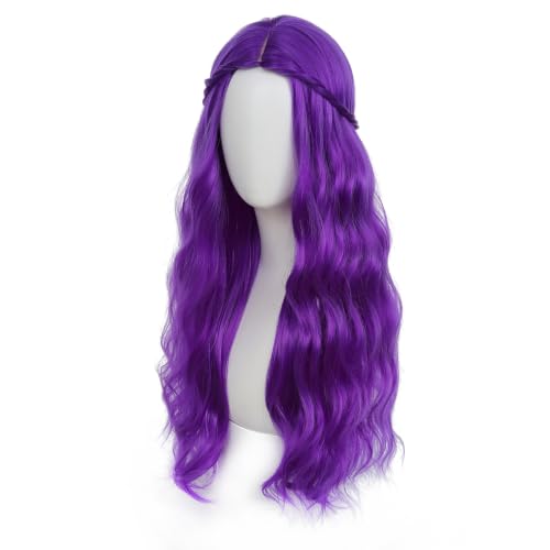 Image of Adequate Synthetic Long Wavy Hippie Princess Wig, Purple