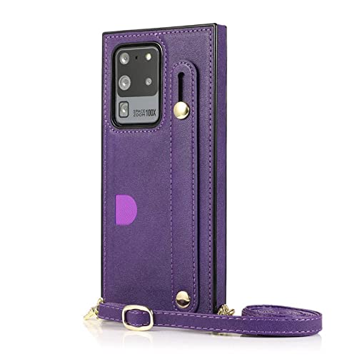 Couverture arrière du bracelet pour Galaxy Note 20 et S21 Ultra en cuir de haute finition