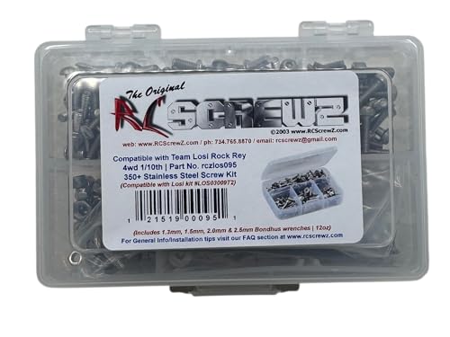 RC Screwz LOS095 - Compatible with Team Losi Rock Rey (LOS03009T2) Stainless Steel Screw Kit