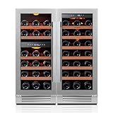 Ca'Lefort 15 Inch Wine Fridge Bundle, 61 Bottles...