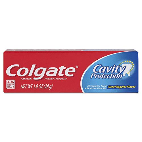Central Sales Company Colgate Cavity Protection Fluoride Toothpaste Great Regular Flavor Travel Size Tsa Approved White 1 Ounce
