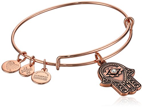 Preisvergleich Produktbild Alex and Ani Damen-Armreif Hand der Fatima, Roségold, erweiterbar