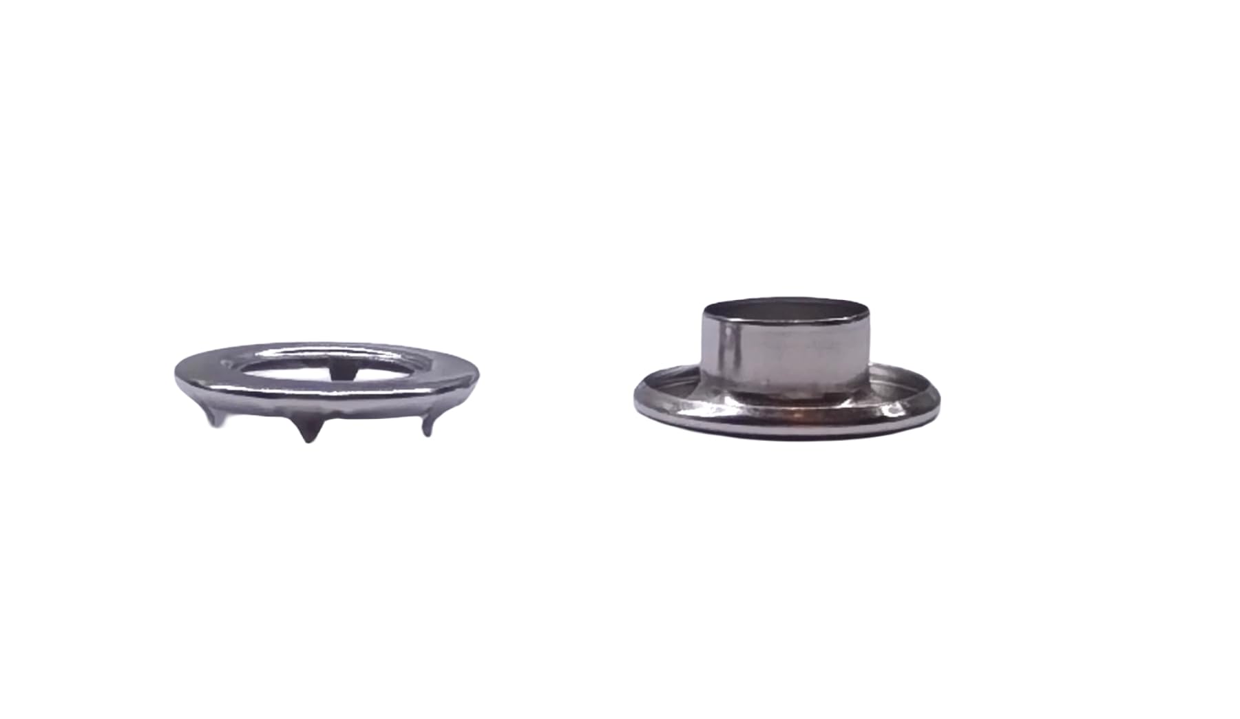 316 Stainless Steel Rolled Rim Grommet and Spur Washer Set – 1/2" Inner Diameter, Heavy-Duty Marine Grade Rustproof Eyelets, 50 Sets for Tarps, Canvas, Leather, Outdoor & Industrial Use