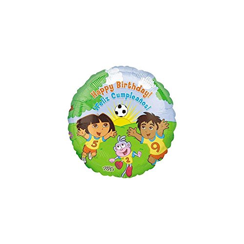 Dora the Explorer & Friends Playing Soccer 18" Happy Birthda