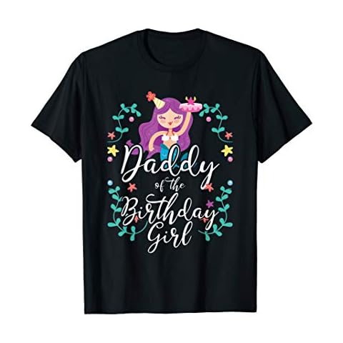 Daddy Of The Birthday Girl Father Gifts Mermaid Birthday T-Shirt Cover