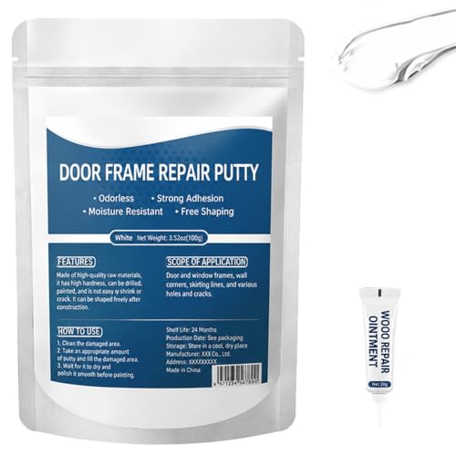 Image of Steel Reinforced Epoxy RepairPutty, 2026 New Epoxy Putty Universal Glue for Metal Wood Plastic, Durable Metal Repair Putty for Filling Cracks and Holes (White)