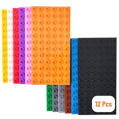 Strictly Briks Spielzeugbausteine, Big Briks stapelbare Grundplatten für...