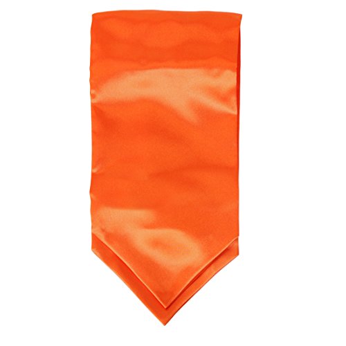 Dan Smith Dra7E01N Orange Solid Mens Microfiber Ascot Business- Casual Groomsmen Cravat Happy Gift #TOP3