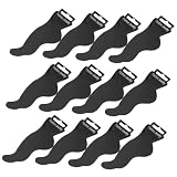 Tofficu 100 Piezas Tarjetas para Exhibición de Tobilleras con Diseño de Cartón Negro para Colgar y Mostrar Joyería para Ferias Artesanales y Tiendas Online
