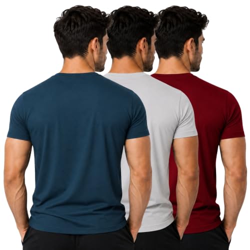 Image of 3Colours RGB Men's Gym Wear T-Shirt - Moisture-Wicking, Quick-Dry, Athletic Fit Workout Tee -Freak
