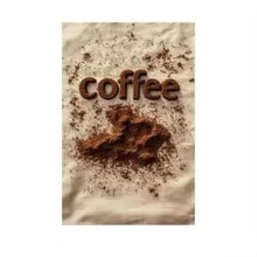 Affiche café déco cuisine : toile murale créative de 60x90 cm
