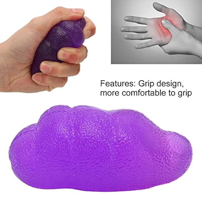 Finger Ball Exerciser Grip Ball, Stress Balls Balls f Hand Exercise Squeeze Ball Silicone Squeezer for Grip Strength, Arthritis Reflex Speed ()