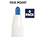 Quartet Dry Erase Markers, Whiteboard Markers, Fine Point, Mini, Magnetic, ReWritables, Vivid Colors, 6 Pack (51-661142Q)