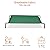 Amazon Basics Raised Dog and Pet Bed - Large Size, Cooling, for Indoor and Outdoor Use, 130 x 80 x 19cm, Green