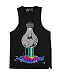 INTO THE AM Bleeding Bulb Men's Sleeveless Tank Top Shirt (Black, X-Large)