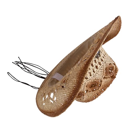 Chapeau de paille Fedora pour homme avec finitions soignées style vintage élégant
