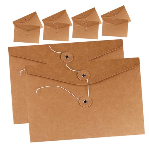Pochettes document papier kraft POPETPOP Lot de 10 dossiers pour rangement