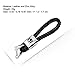 VILLSION 2Pack Genuine Leather Car Logo Keychain Key Chain Accessories Keyring