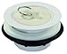 JR Products 95055 White Plastic Strainer with Rubber Stopper