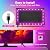 Daymeet LED Lights RGB Backlight, 16.4ft Strip for 65-85 inch TV Behind, Music Sync USB Bluetooth APP Remote Control Color Changing Light for Gaming Room