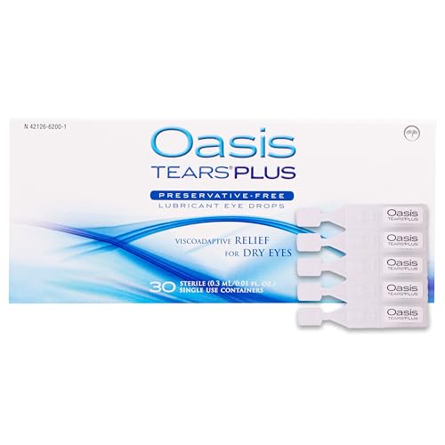 Oasis TEARS PLUS Preservative-Free Lubricant Eye Drops 30 containers 0.3 ML/0.01 FL OZ
